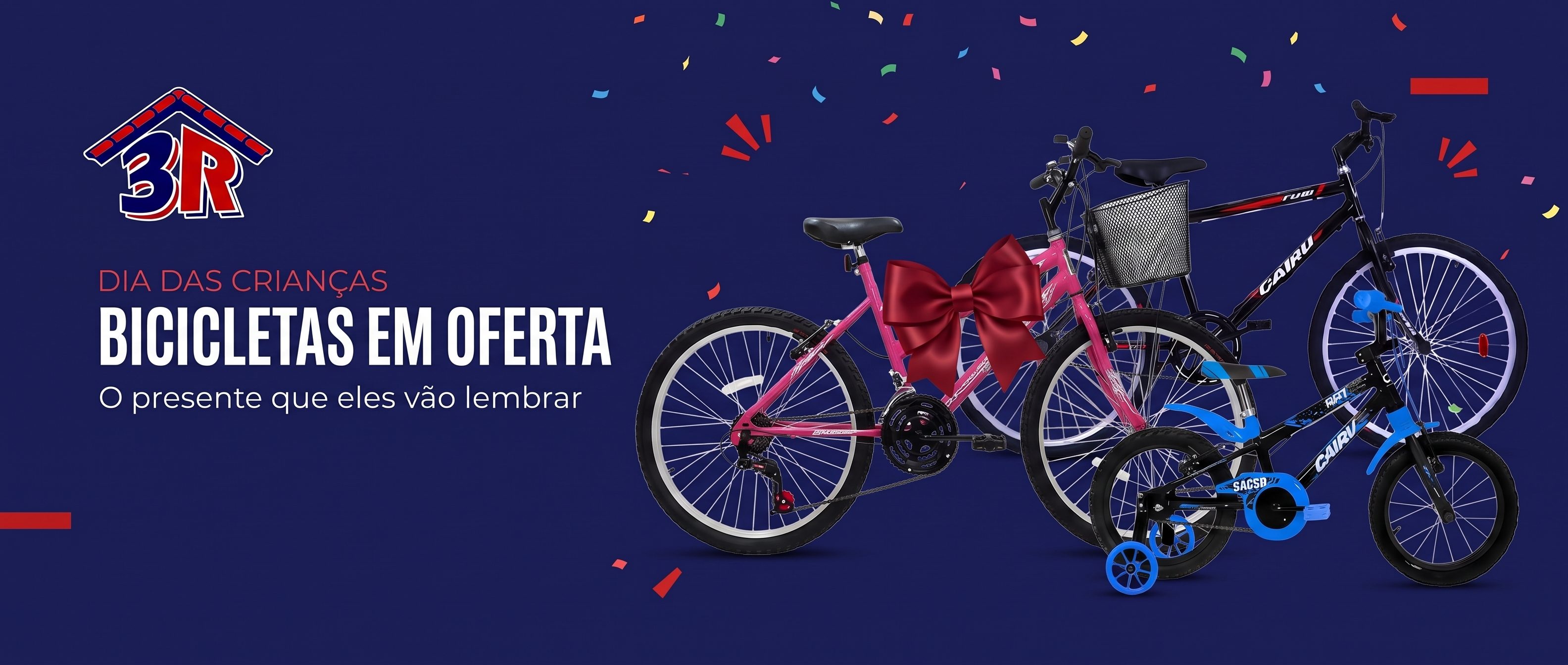 Bicicletas em oferta na 3R Materiais